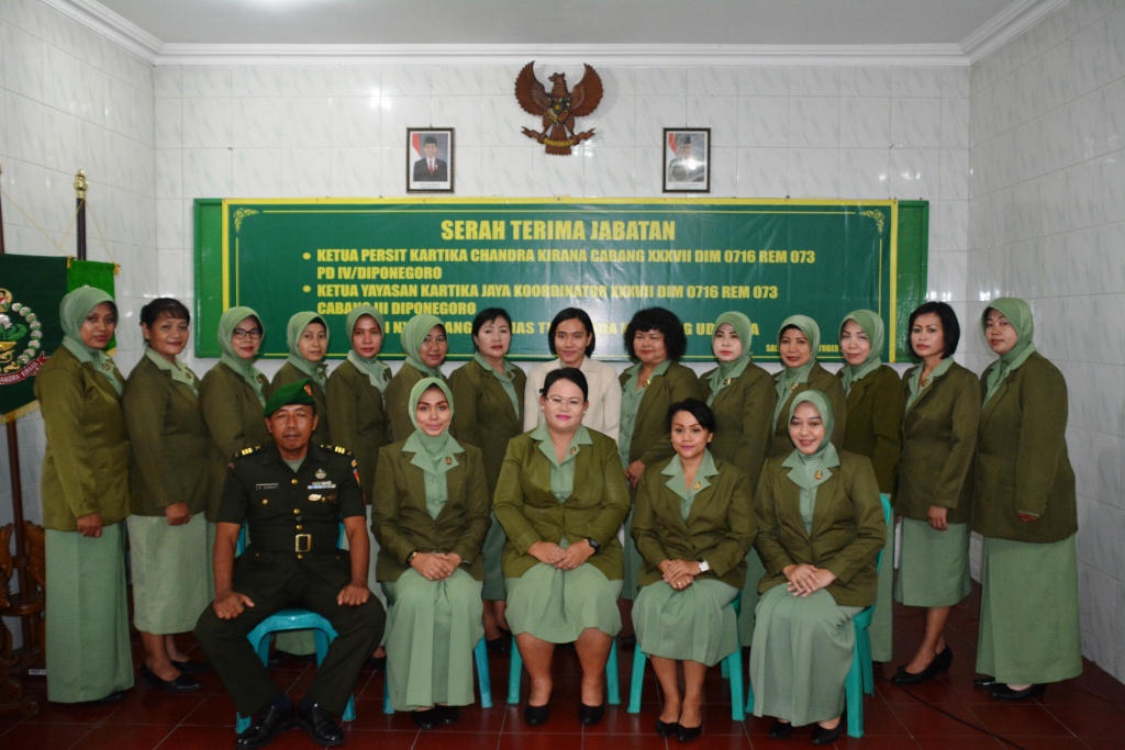 Sertijab Ketua Persit KCK Kodim Demak